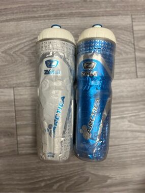 ZEFAL Arctica Insulated Water Bottle - White and Blue